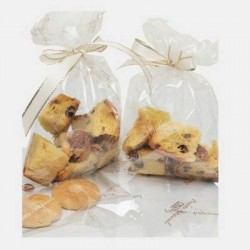 BUSTE CRYSTAL TRASPARENTI ALIMENTARI 25x40cm PRODOTTO ARTIGIANALE ORO 50pz