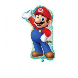 PALLONE MYLAR S/SHAPE 83cm SUPER MARIO BROS