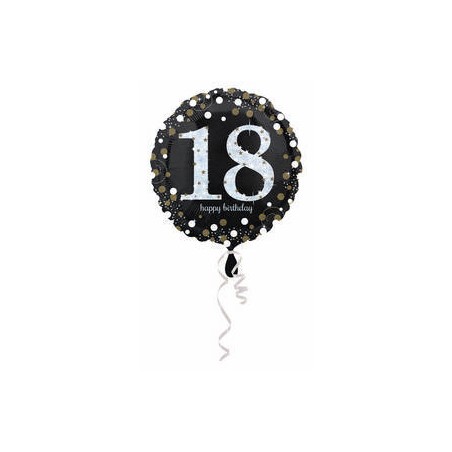 PALLONE MYLAR 18 ANNI SPARKLING BIRTHDAY 45cm