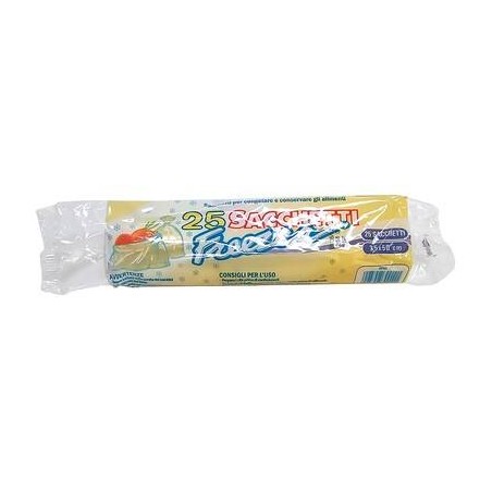 ROTOLO 25 SACCHETTI FREEZER HDPE IN BUSTA 35x50cm
