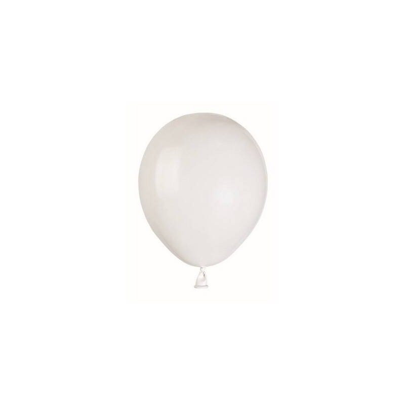 PALLONCINI COLOR 5 12cm BIANCO 100pz