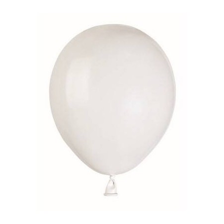 PALLONCINI COLOR 5 12cm BIANCO 100pz
