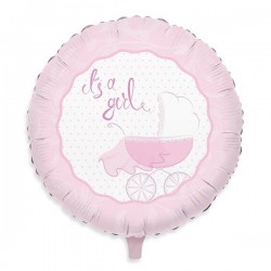 PALLONE MYLAR 18 IT S A GIRL 45cm