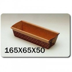 FORMA COTTURA PLUMCAKE 165x65x50mm 50pz 516565/LP