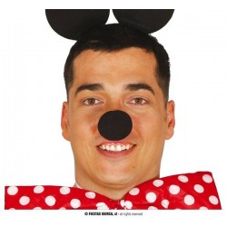 NASO NERO IN GOMMAPIUMA 5cm