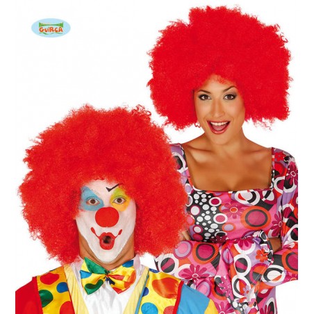 PARRUCCA PAGLIACCIO ROSSA ALTA QUALITA'