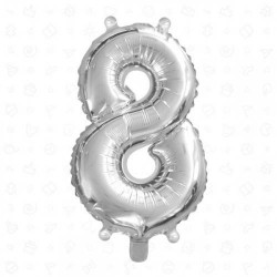 PALLONE MYLAR N°8 40cm SILVER