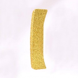 LETTERA POLISTIROLO GLITTER ORO mm120x90 I