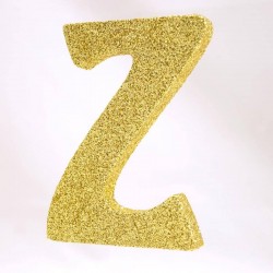LETTERA POLISTIROLO GLITTER ORO mm120x90 Z