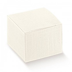 SCATOLA PIEGHEVOLE SETA BIANCO 8x8x8cm 10pz