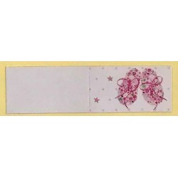 BIGLIETTI BOMBONIERA NASCITA ROSA 20pz 1332