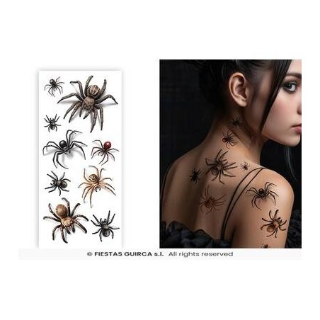 TATUAGGI RAGNI CON OMBRA 14x30cm