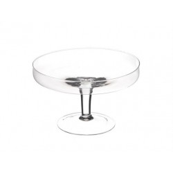 PORTATORTA ALZATA VETRO H.14cm ø22cm 14-3815A