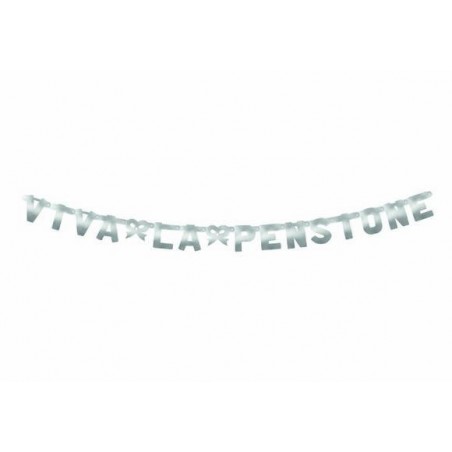 FESTONE VIVA LA PENSIONE ARGENTO METAL 15x240cm