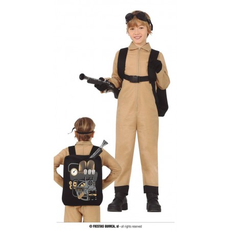 COSTUME ACCHIAPPA FANTASMI BAMBINO 7- 9 anni