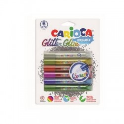 CARIOCA GLITTER GLUE PRIMARI SPARK 6pz
