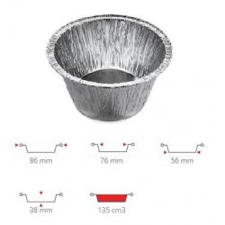 TEGLIA MONOPORZIONE TONDA C1G 10pz