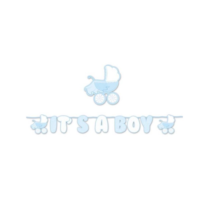 FESTONE KIT SCRITTA MAXI cm25x6mt IT'S A BOY