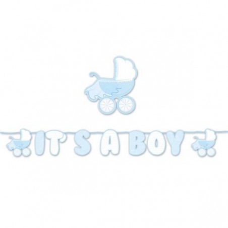 FESTONE KIT SCRITTA MAXI cm25x6mt IT'S A BOY