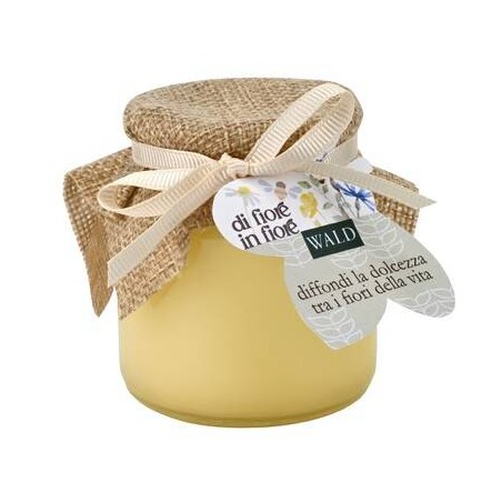 CANDELA VETRO GIALLO ø7x7,5cm - FIORI&ERBE DI CAMPO