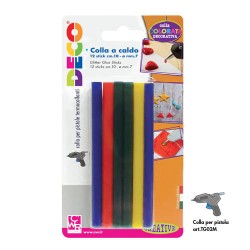COLLA A CALDO COLORATA 12 STICK 10cm ø7mm