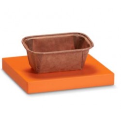 FORMA COTTURA PLUMPY 80x40x40mm BROWN SIL 50pz