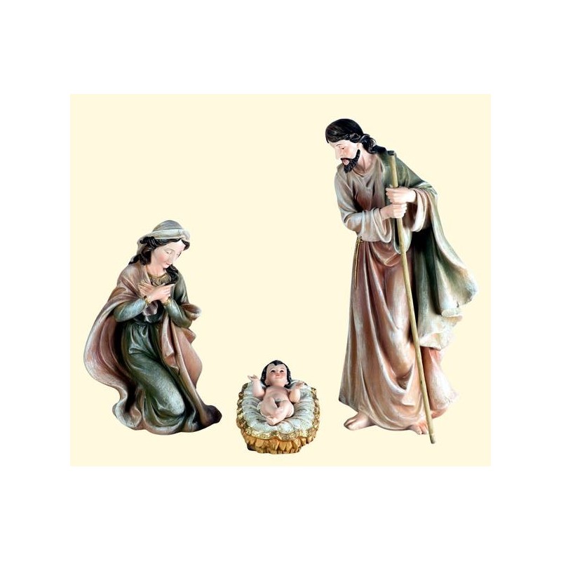 NATIVITA' IN RESINA 46cm COLOR SET 3pz