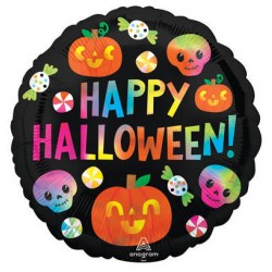 PALLONE MYLAR 17'' HALLOWEEN IRIDESCENTE 45cm