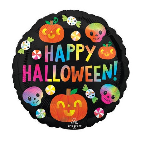 PALLONE MYLAR 17'' HALLOWEEN IRIDESCENTE 45cm