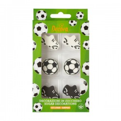 DECORAZIONI IN ZUCCHERO GOAL 6pz DECORA