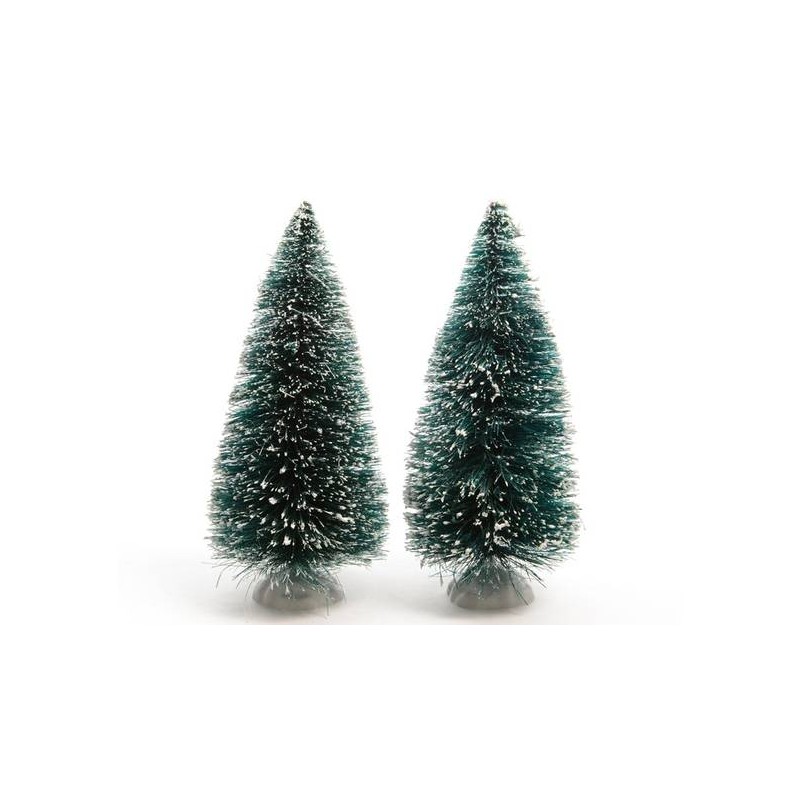 PINETTO VERDE CON NEVE H15cm 2pz