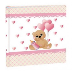 ALBUM FOTO NASCITA 29x29cm 20fg PERGAMENA C/VELINA 17229