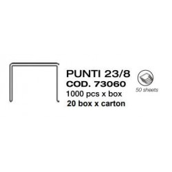 PUNTI CUCITRICE 23/8 ALTI E SPESSI 1000pz