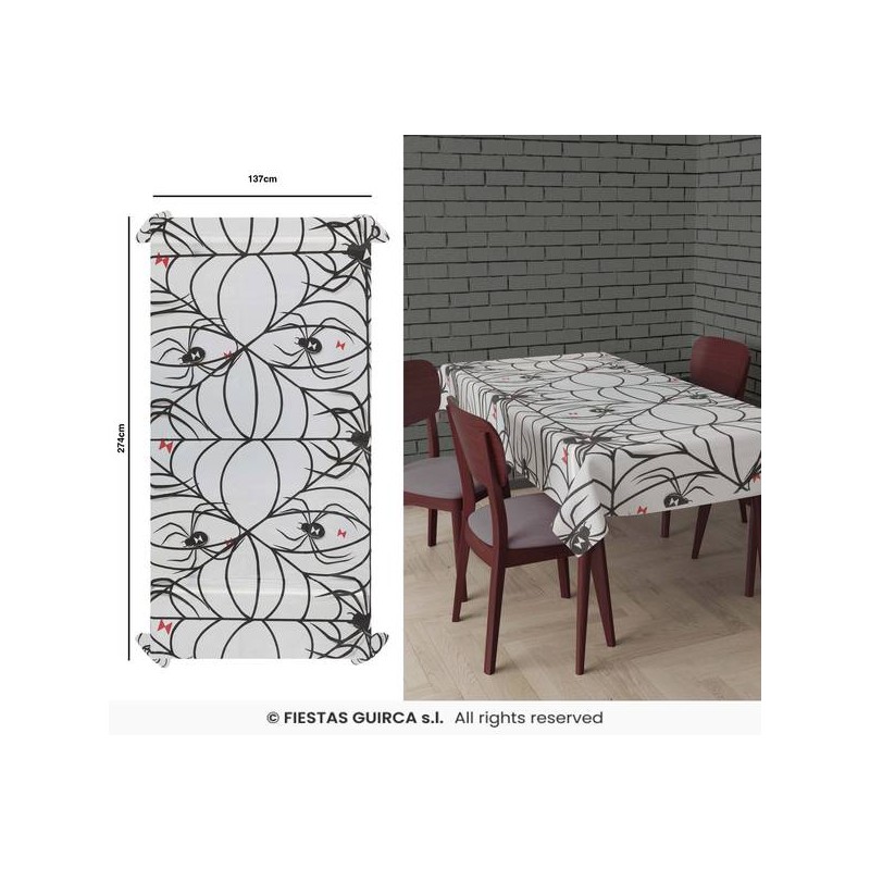 TOVAGLIA RAGNATELE 135x270cm IN PVC