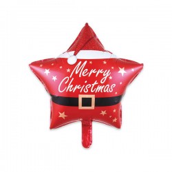 PALLONE MYLAR STELLA 45cm CHRISTMAS STYLE