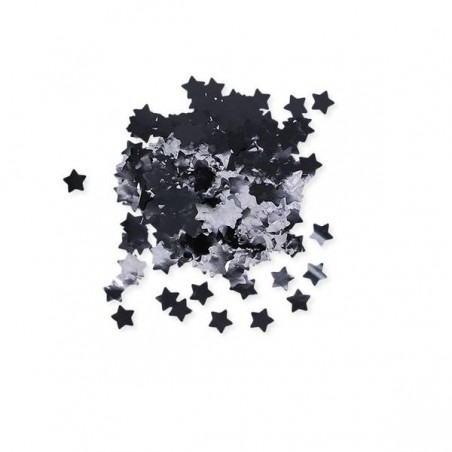 CORIANDOLI IN FOIL STELLE ø2cm 50gr NERO METAL