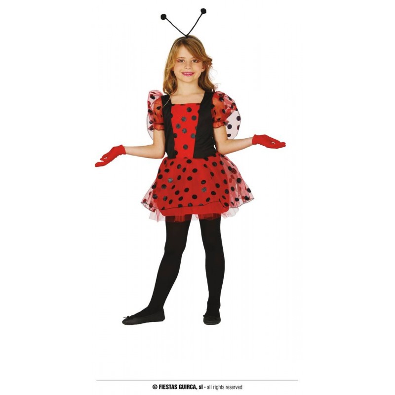COSTUME COCCINELLA BAMBINA 7 ANNI