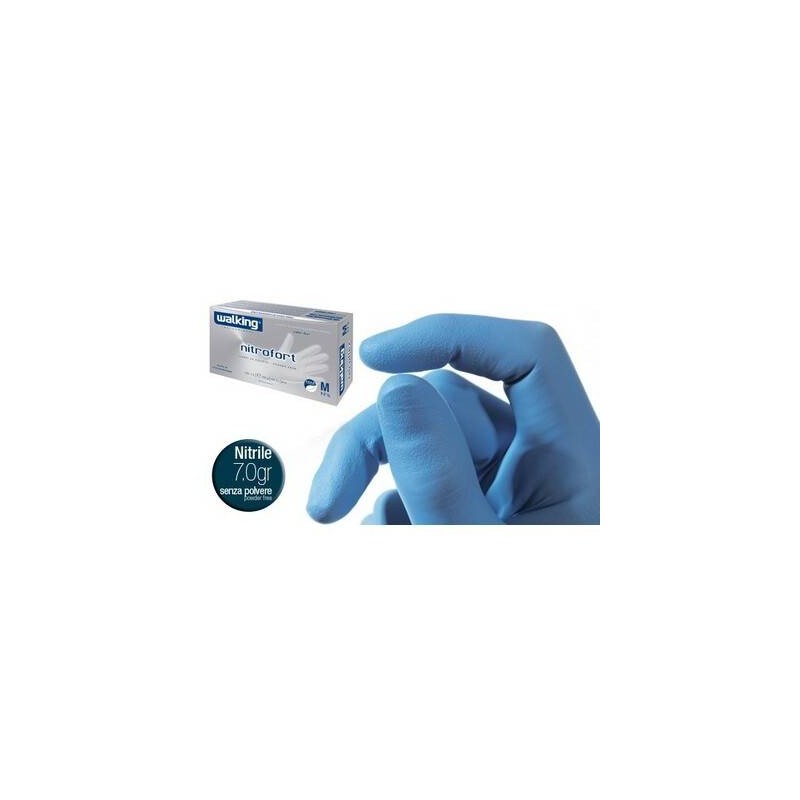 GUANTI NITRILE NITROFORT 7.2 WALKING 100pz L