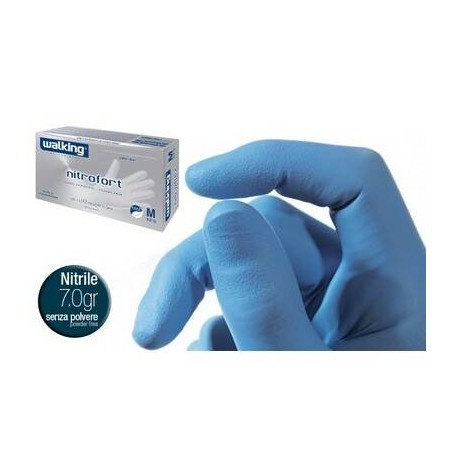 GUANTI NITRILE NITROFORT 7.2 WALKING 100pz L