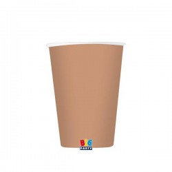 BICCHIERI 200cc ECOLOR BIODEGRADABILI ROSEGOLD MATT 25pz
