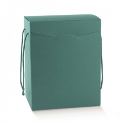 SCATOLA SEGRETO C/CORDINI 28x20x35cm FIBRA VERDE