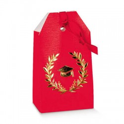 SCATOLA TAG 5,5x3x5x10cm ST.CALDO ALLORO ROSSO 10pz