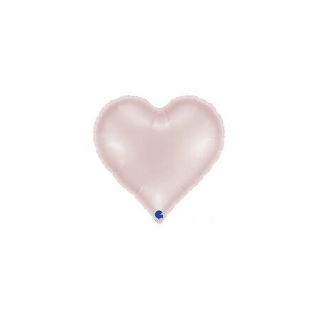 PALLONE MYLAR CUORE 18 45cm SATIN ROSA PASTELLO