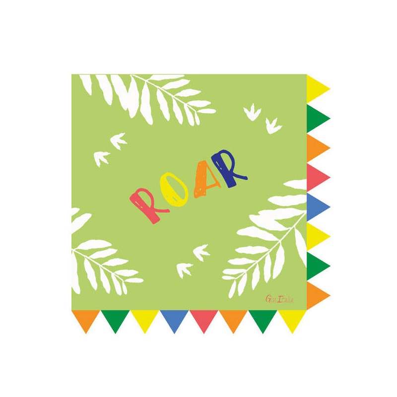TOVAGLIOLI SAGOMATI 33x33 DINO ROAR 16pz