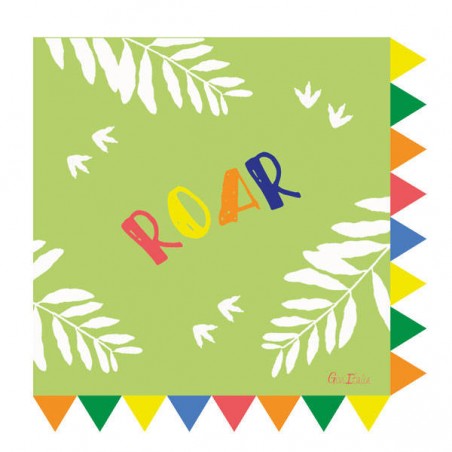 TOVAGLIOLI SAGOMATI 33x33 DINO ROAR 16pz