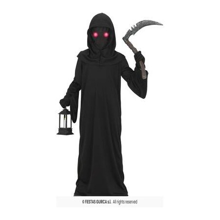 COSTUME TRISTO MIETITORE C/OCCHI ROSSI 10-12 anni