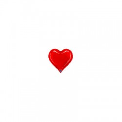 PALLONE MYLAR CUORE 18 45cm ROSSO