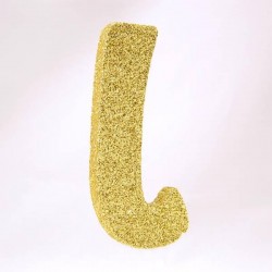 LETTERA POLISTIROLO GLITTER ORO mm120x90 J