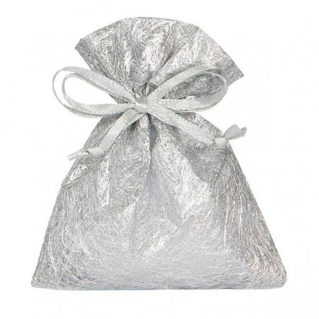 BUSTA JACQUELINE 8x10cm SILVER 10pz