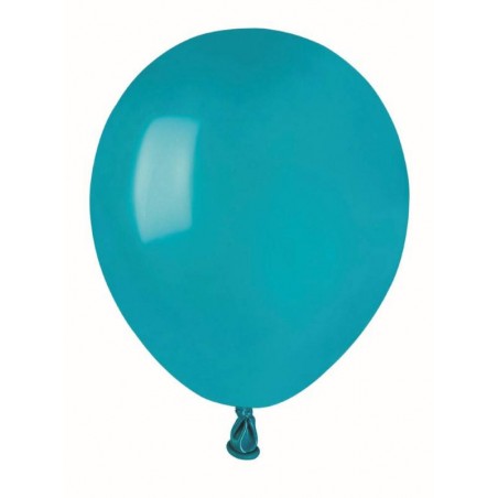 PALLONCINI COLOR 5 12cm TURCHESE 100pz